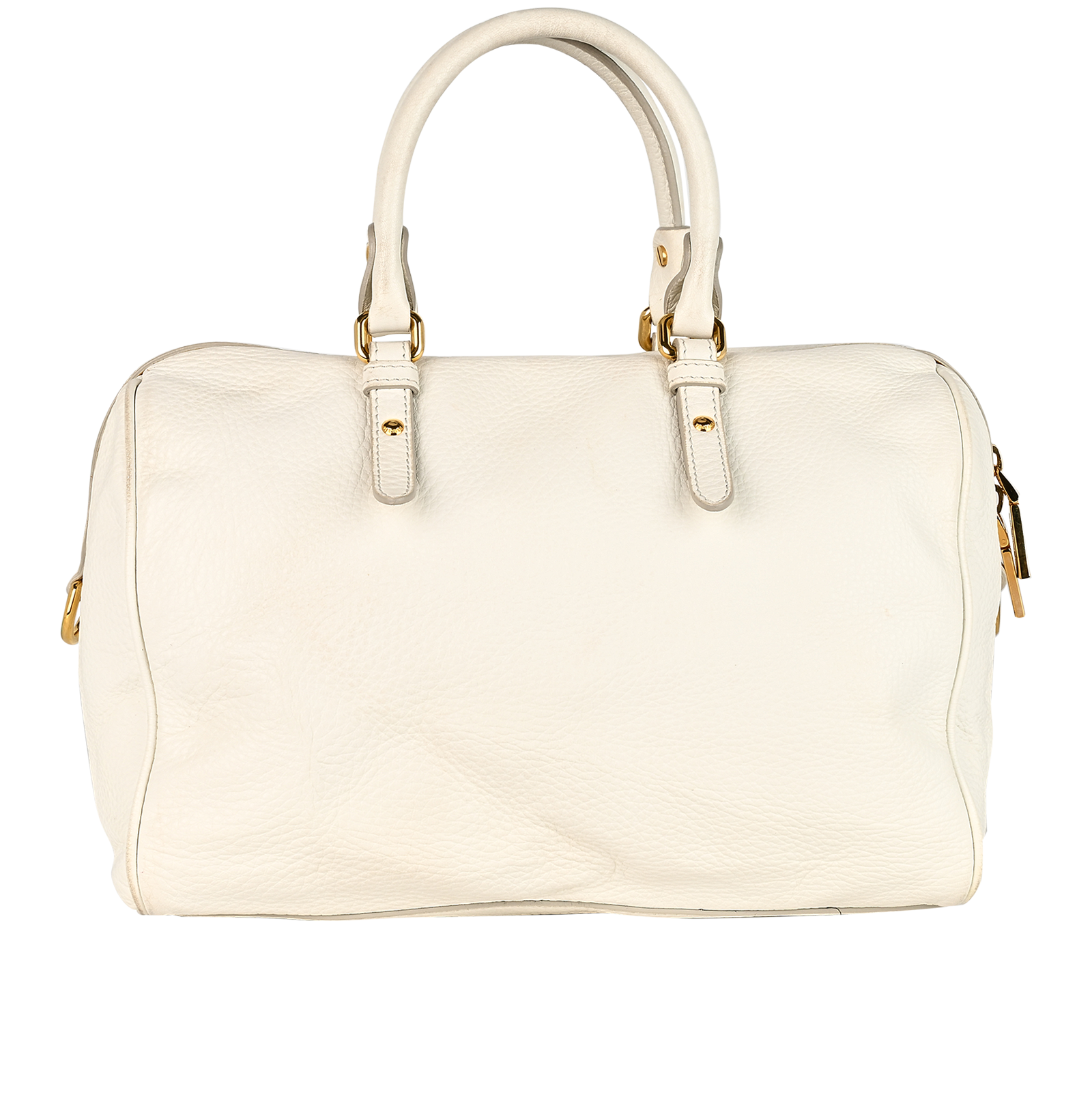 Palazzo Duffle Bag, &pound;495, Handbags, White, Leather, Back view